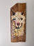 Arrogant Allister Alpaca Animal Art on Reclaimed Wood
