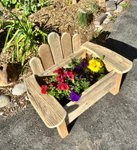 Load image into Gallery viewer, Reclaimed Wood Muskoka Chair Planter
