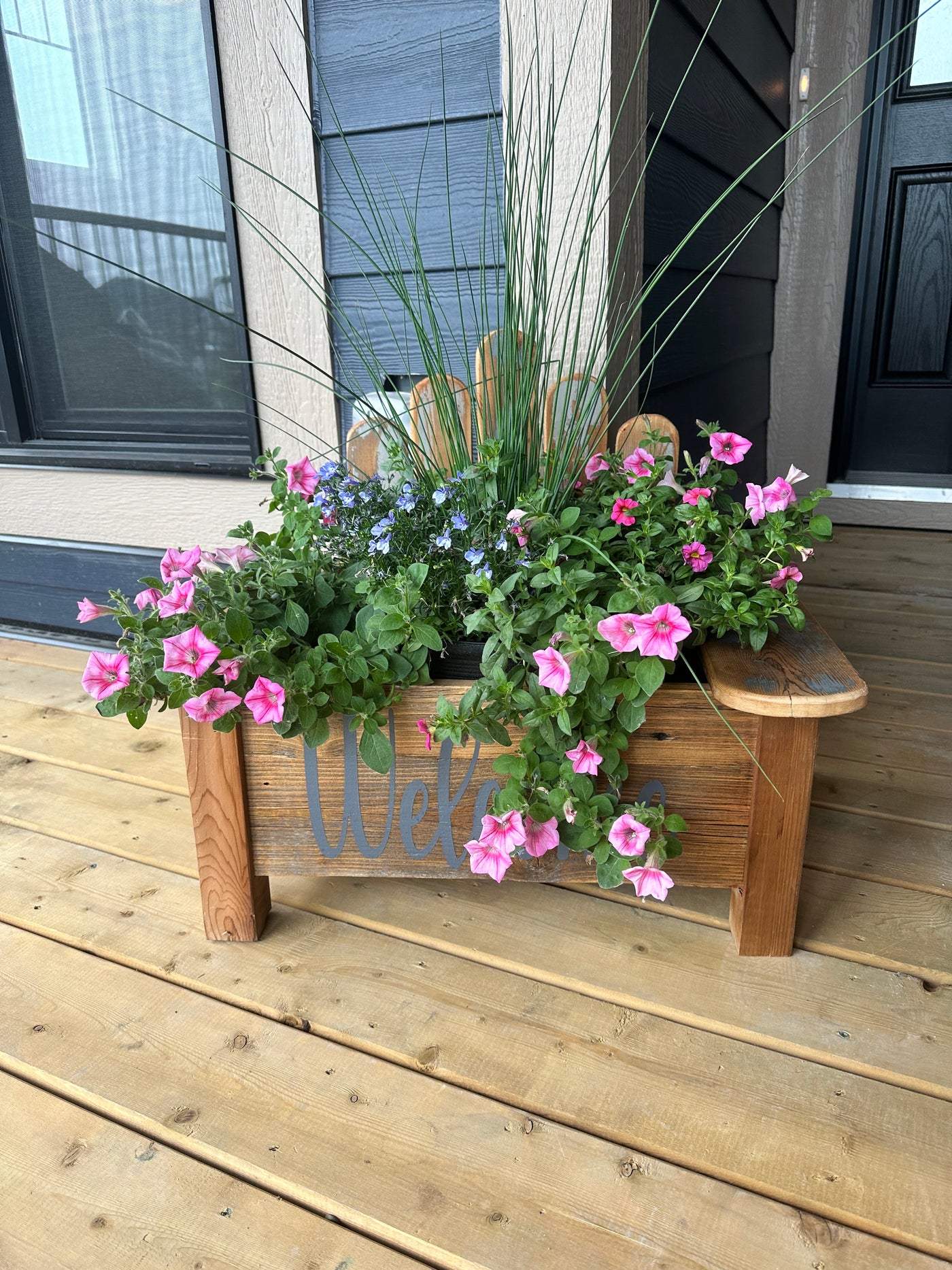Reclaimed Wood Muskoka Chair Planter