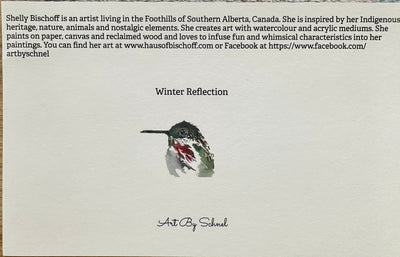 Winter Reflection Art Print Card