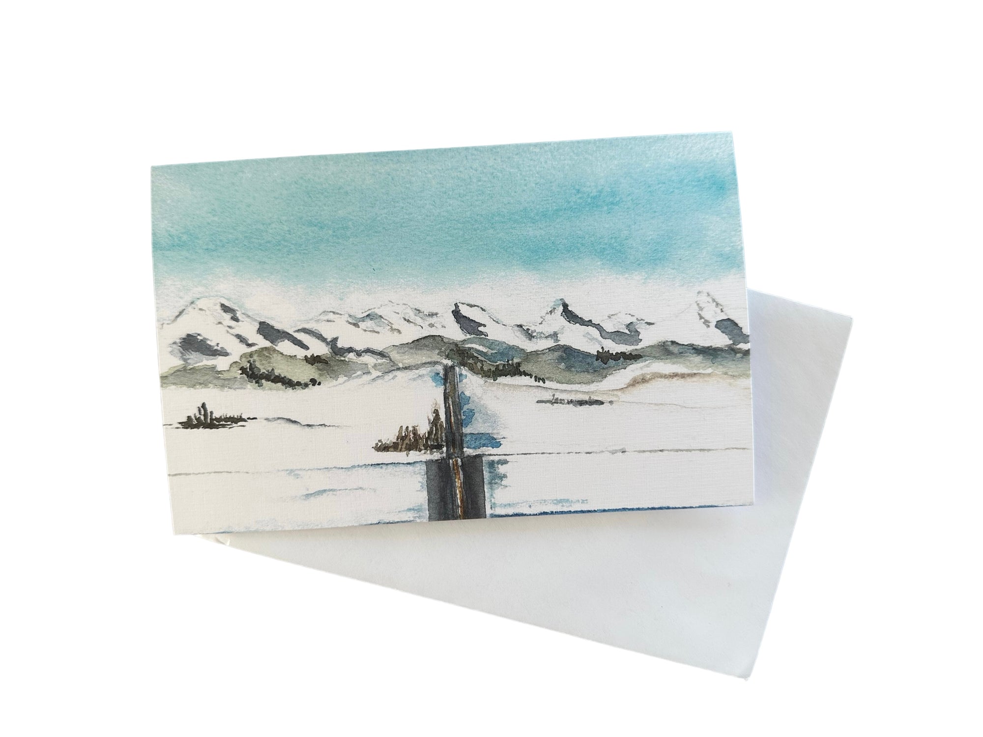 Highway 549 Hilltop Vista Print Greeting Card