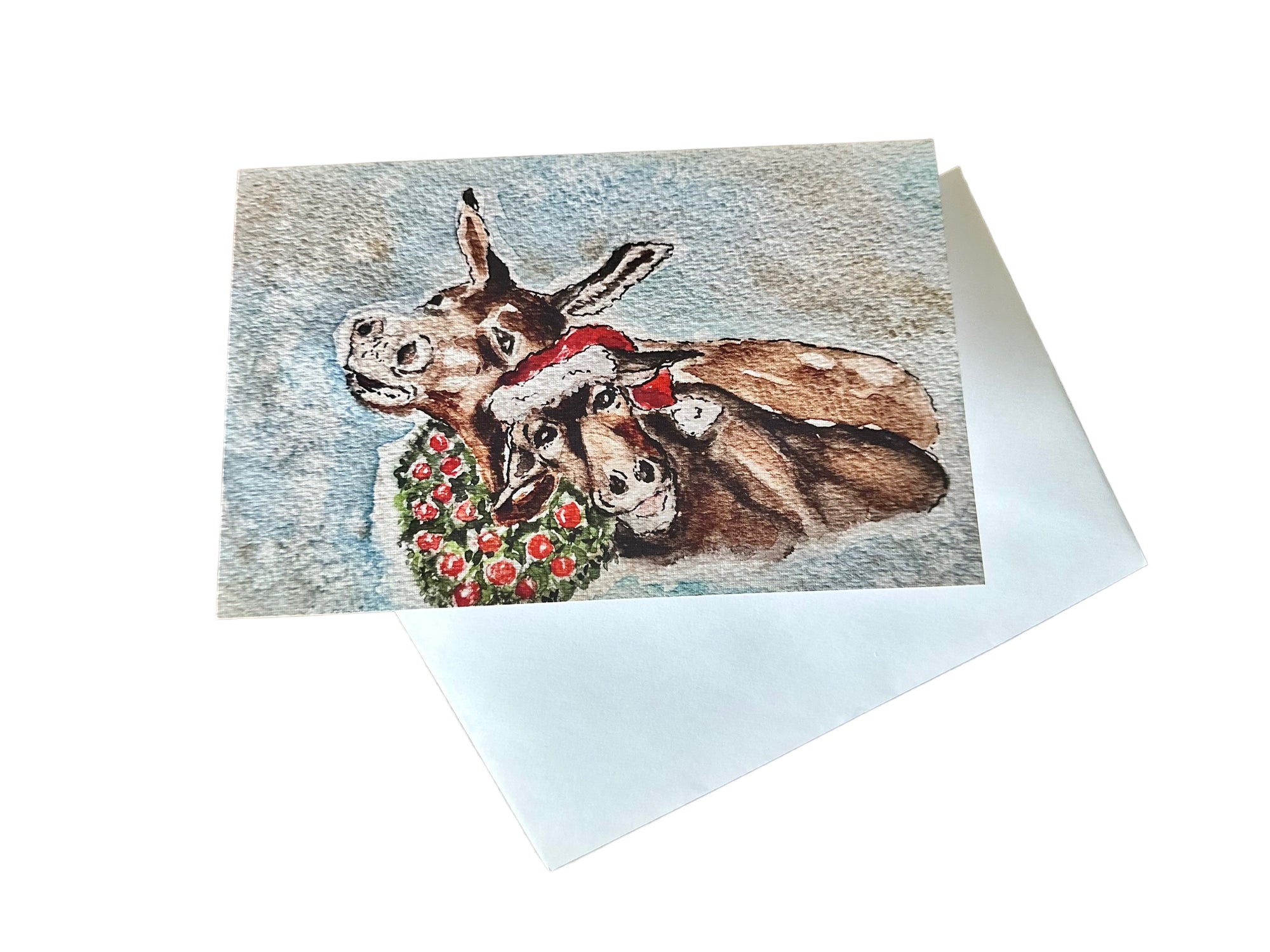 Decked Out Donkeys Print Card