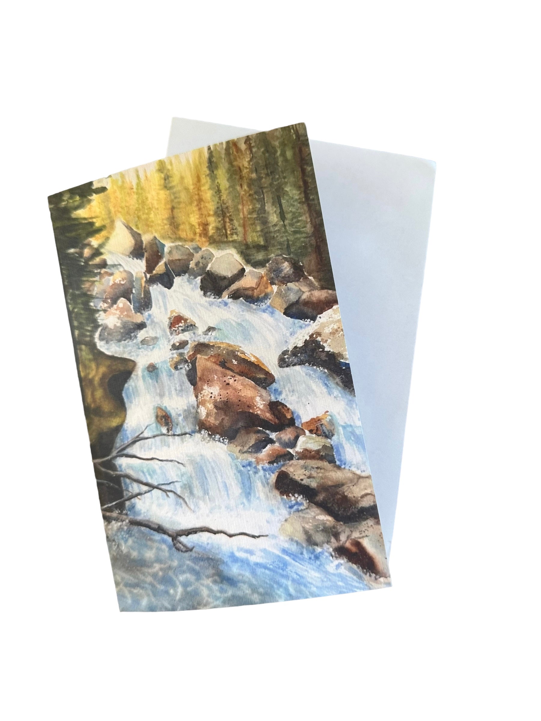 Mountain Falls Print Greeting Card