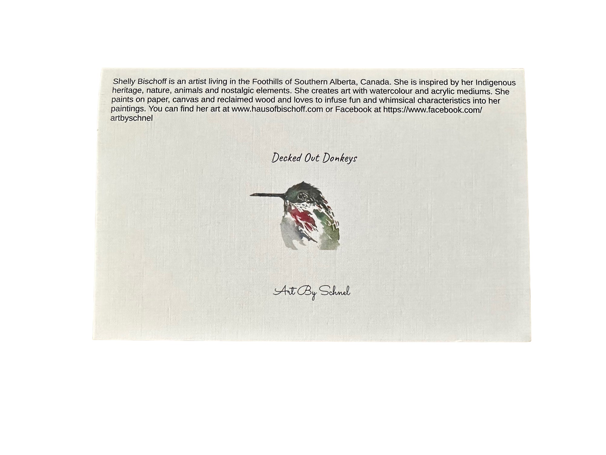 Decked Out Donkeys Print Card