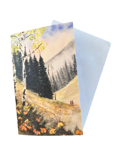 Quiet Ride Print Greeting Card