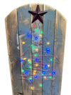 Lighted Christmas Tree Reclaimed Cedar Wood Sleigh