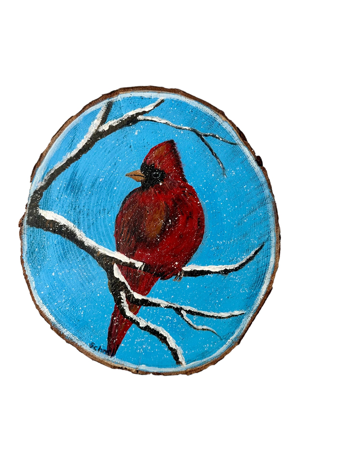 Cardinal Acrylic Painting