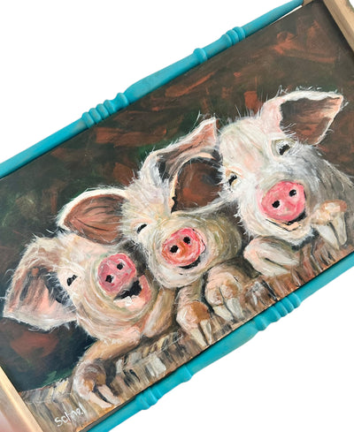 The Bacon Rappers Animal Art Reclaimed Wood