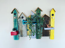 Load image into Gallery viewer, Faux Birdhouse Wood Hanger
