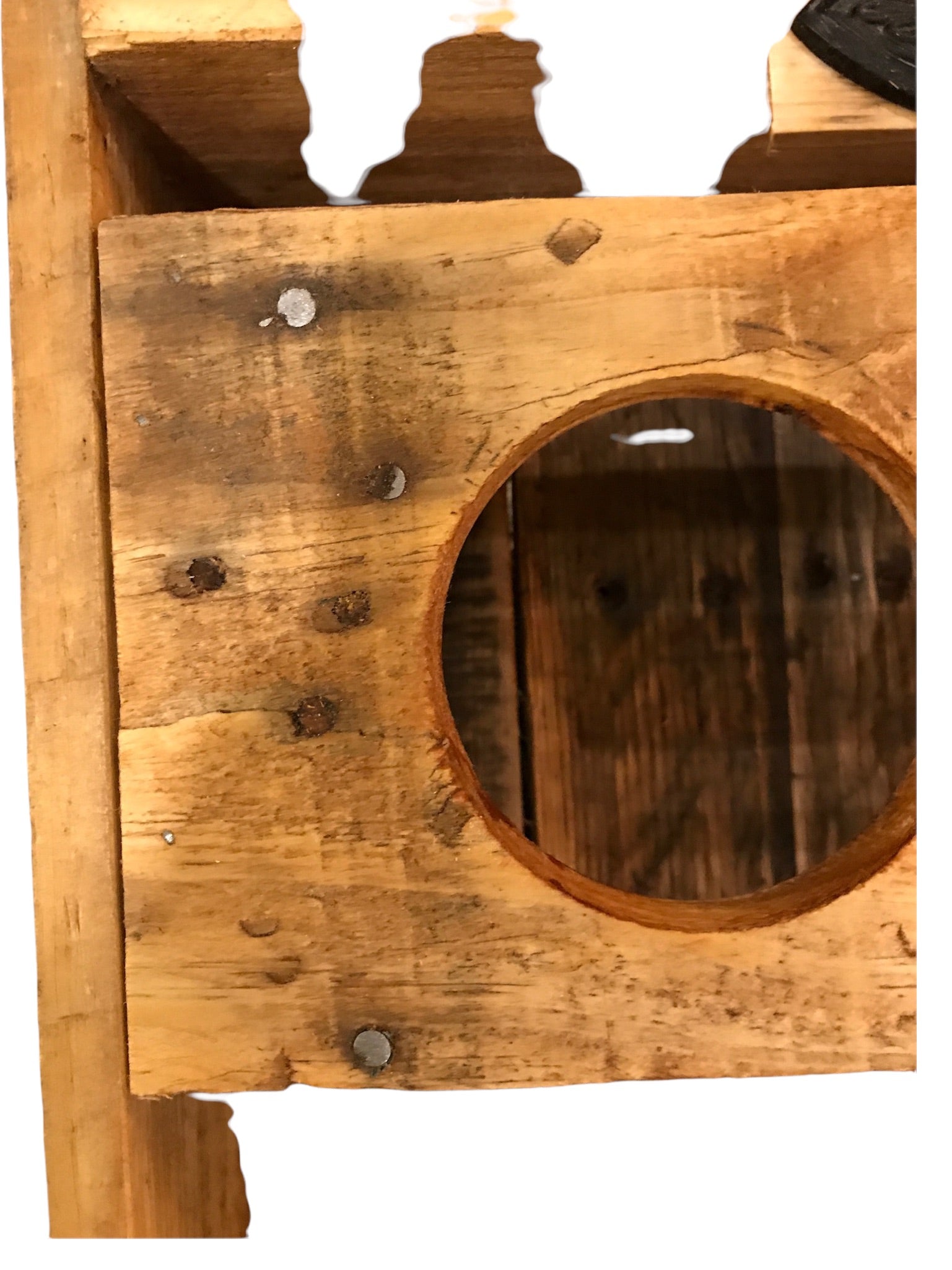 reclaimed wood tray with insert