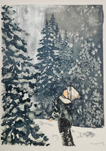 Load image into Gallery viewer, Winter Wonder Blank Original Art Greeting Card
