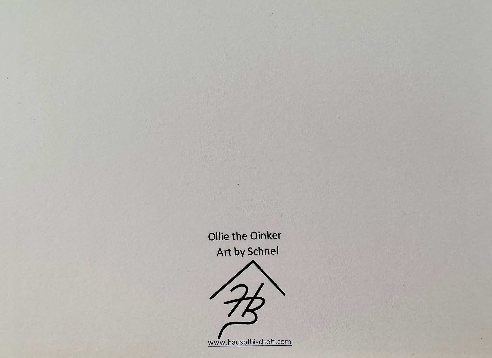 Ollie the Oinker Print Greeting Card