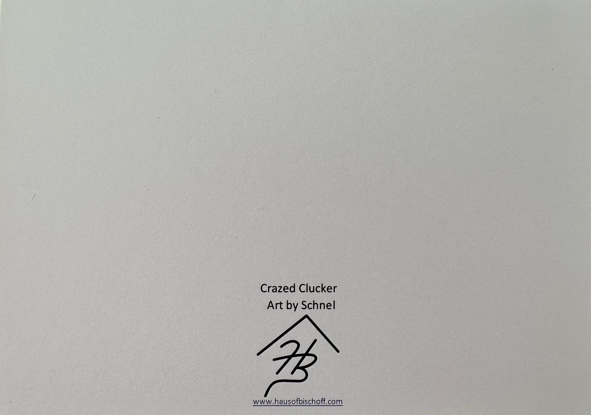 Crazed Clucker Print Greeting Card