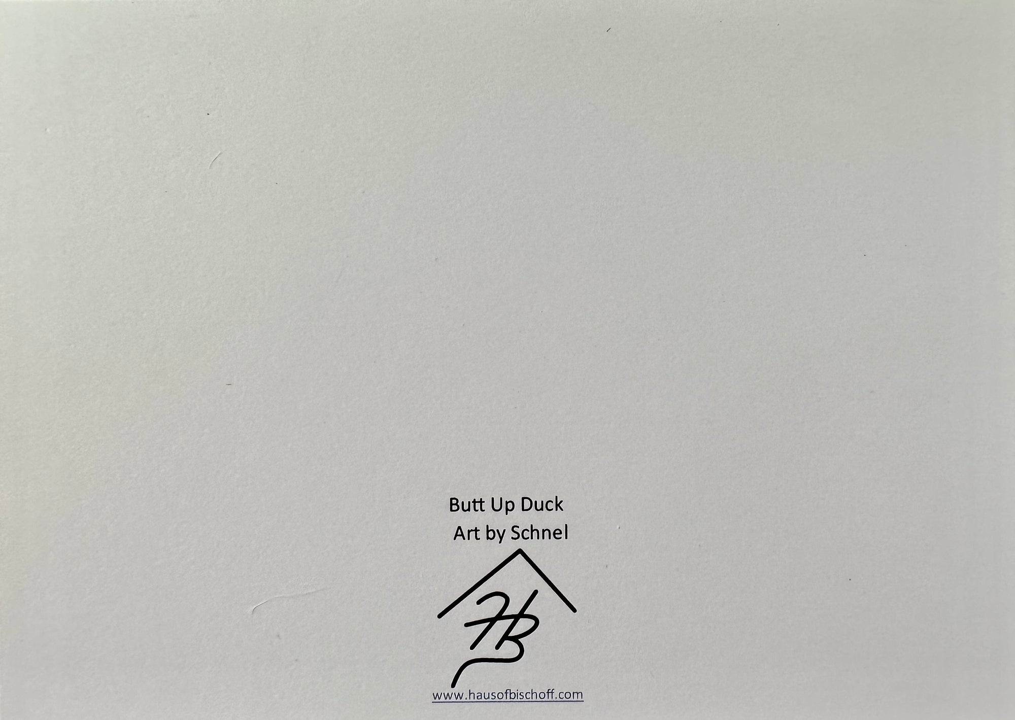 Butt Up Duck Print Greeting Card