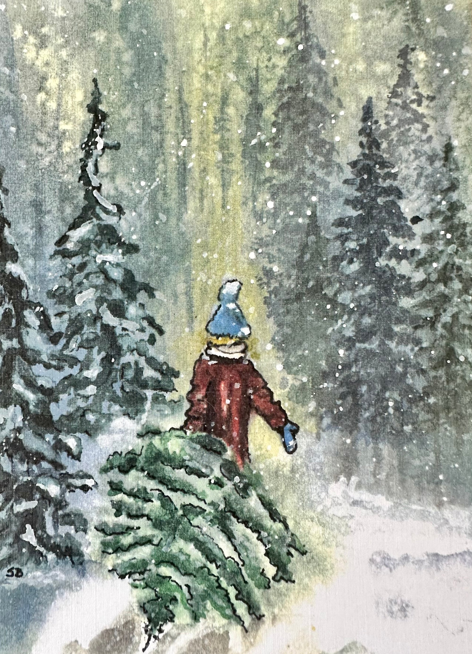 Treasured Tree Print Greeting Card