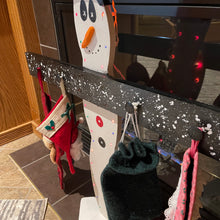 Load image into Gallery viewer, Freestanding Solid Wood Snowman Stocking Stand
