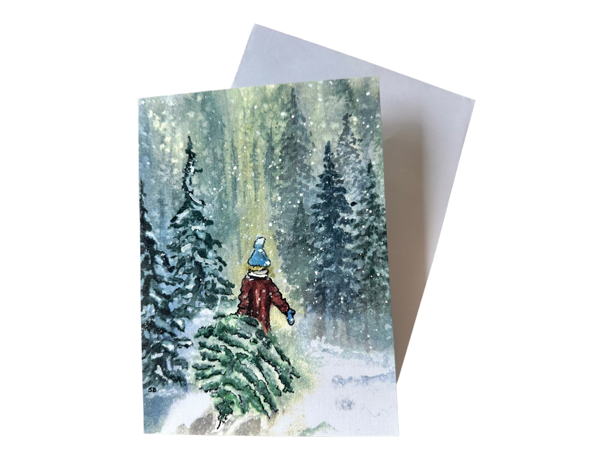 Treasured Tree Print Greeting Card