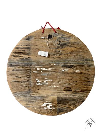 Reclaimed Wood Hanging Round